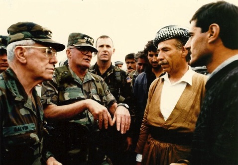 Lt. Gen. John Shalikashvili and SACEUR Gen. Jack Galvin during Operation Provide Comfort